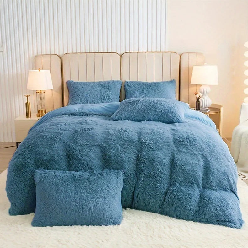 Plush 3-Piece Duvet Cover Set – Ultra-Soft Cozy Bedding