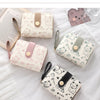 Cute Cat Face PU Leather Coin Purse with Wrist Strap