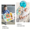 Interactive baby learning table featuring animal sounds and piano keys used for playtime.