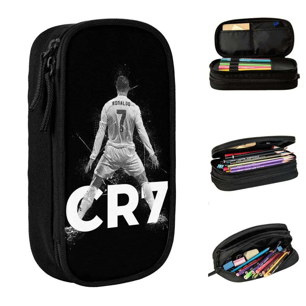 Soccer Star Pen Case – Large-Capacity Pencil Pouch