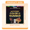 A square product featuring a mystery color by number puzzle with an animal design.