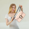 Women's Snake Print PU Leather Crossbody Bag with Chain Strap