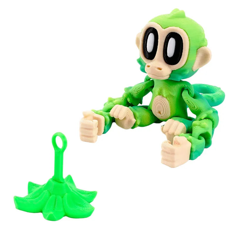 Articulated 3D Monkey Fridge Magnet