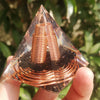 Spiral Copper Pyramid Ornament