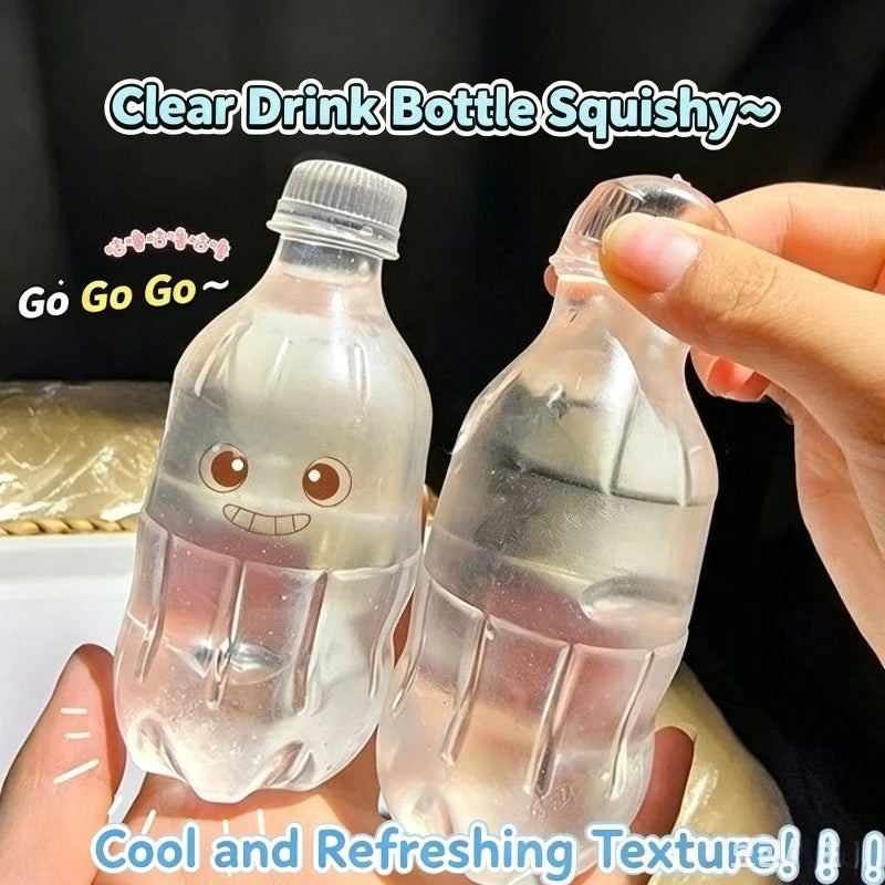 Slow-Rebound Stress Relief Squishy Toy Shaped Like a Drink Bottle