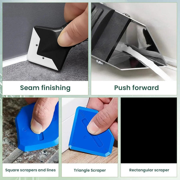 9-Piece Silicone Caulk Finishing & Grout Smoothing Tool Kit