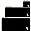 Black non-slip desk mat with white mouse feet shown in various sizes