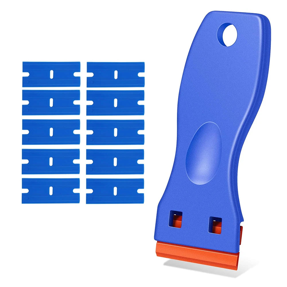 Plastic Razor Blade Scraper for Sticker & Label Removal
