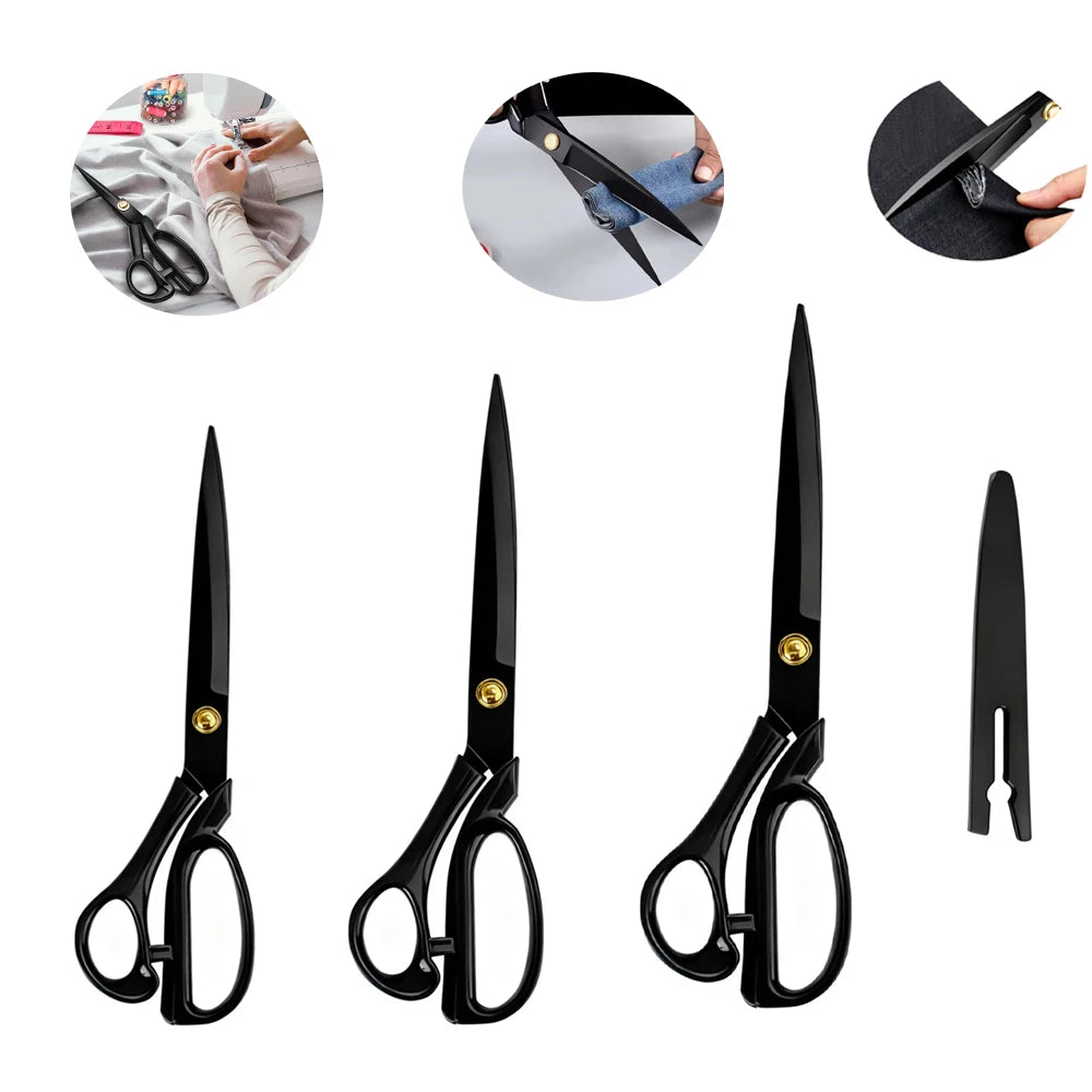 Professional Heavy-Duty Shears for Fabric, Leather & Sewing