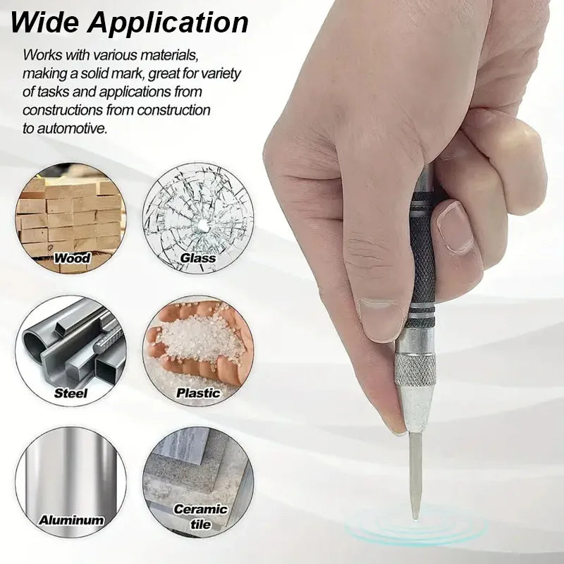 Automatic Center Punch with Spring-Loaded Mechanism