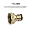 Brass Garden Hose Quick Connectors (2-Pack)
