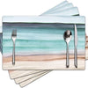 Floral Linen Placemats for Dining Table