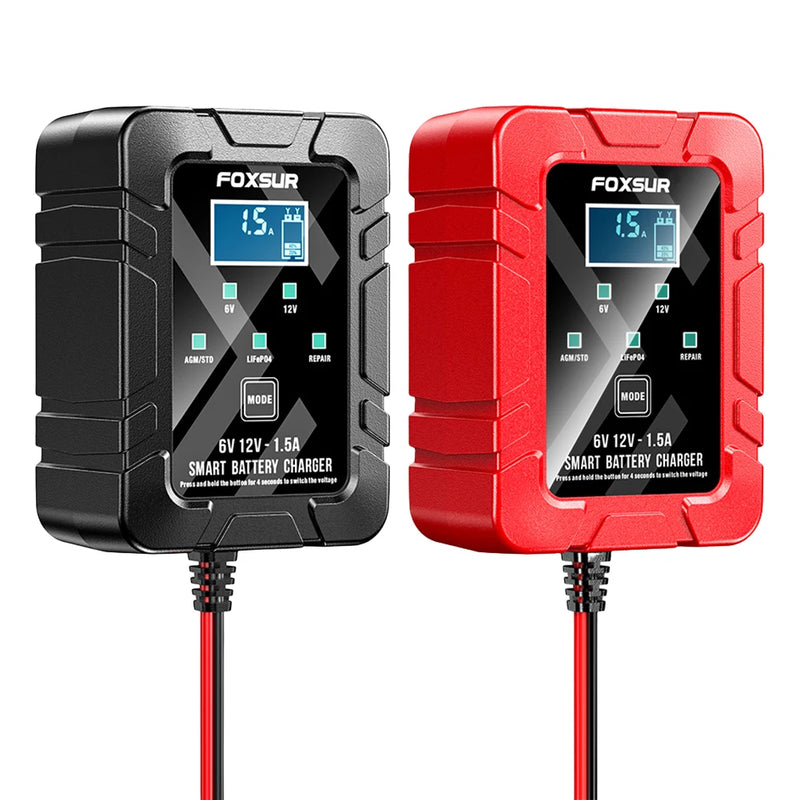 Smart 6V/12V Battery Maintainer & Trickle Charger