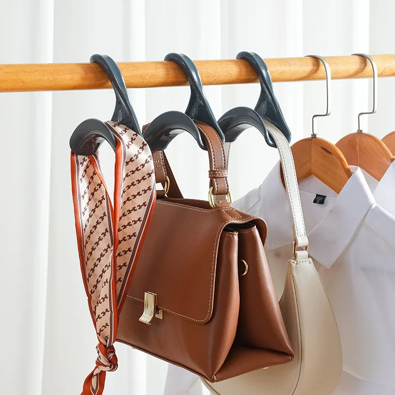 Space-Saving Closet Organizer Hooks for Bags, Hats & Scarves