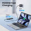 6-in-1 USB-C Hub with 4K HDMI, 10Gbps Data, and 100W Charging