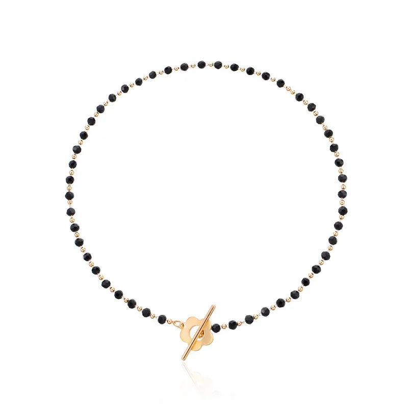 Collier Choker en Perles Carrées Géométriques Bohèmes