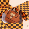 Mini Leather-Look Coin Purse with Keychain