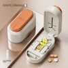 Portable Pill Cutter and Storage Box with Dustproof Lid