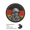 Luminous Reflective German Eagle Patch with Hook-and-Loop Backing