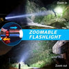 Rechargeable LED Flashlight with LCD Display and Zoom