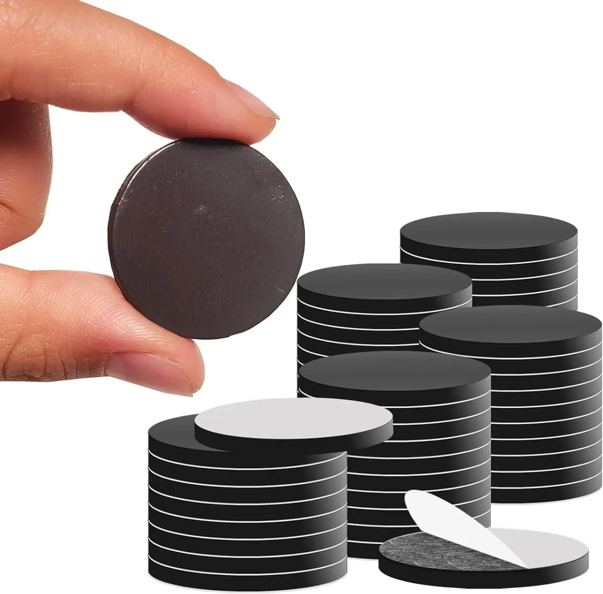 Self-Adhesive Round Magnet Dots for Crafts, Organization & Display