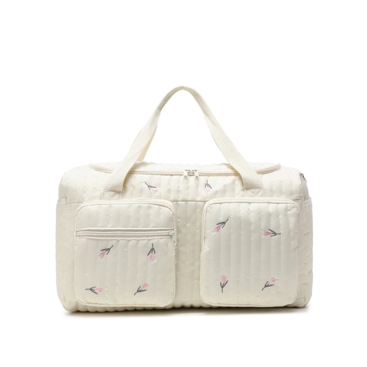 Charming Bear Embroidery Diaper Bag for Modern Parents