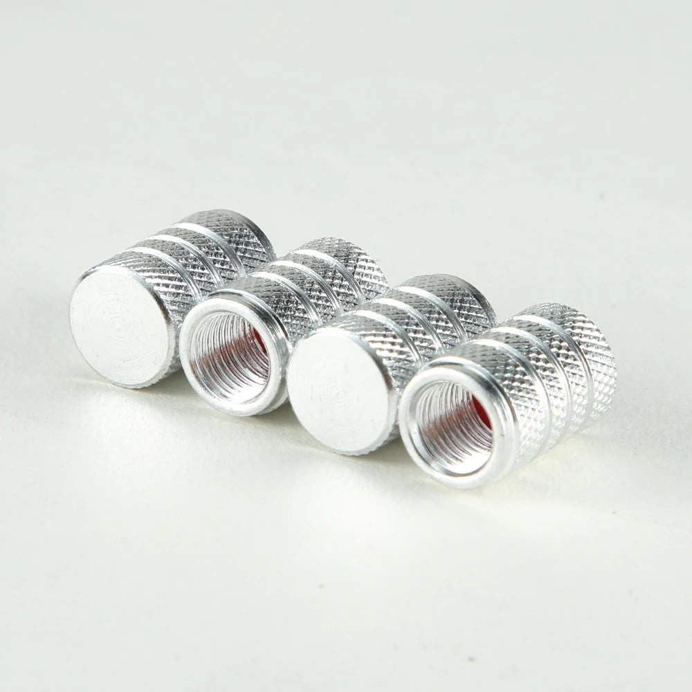 Aluminum Tire Valve Stem Caps – Set of 4