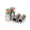 Tire Pressure Monitoring Valve Caps with Color Alert Indicators (4-Pack)