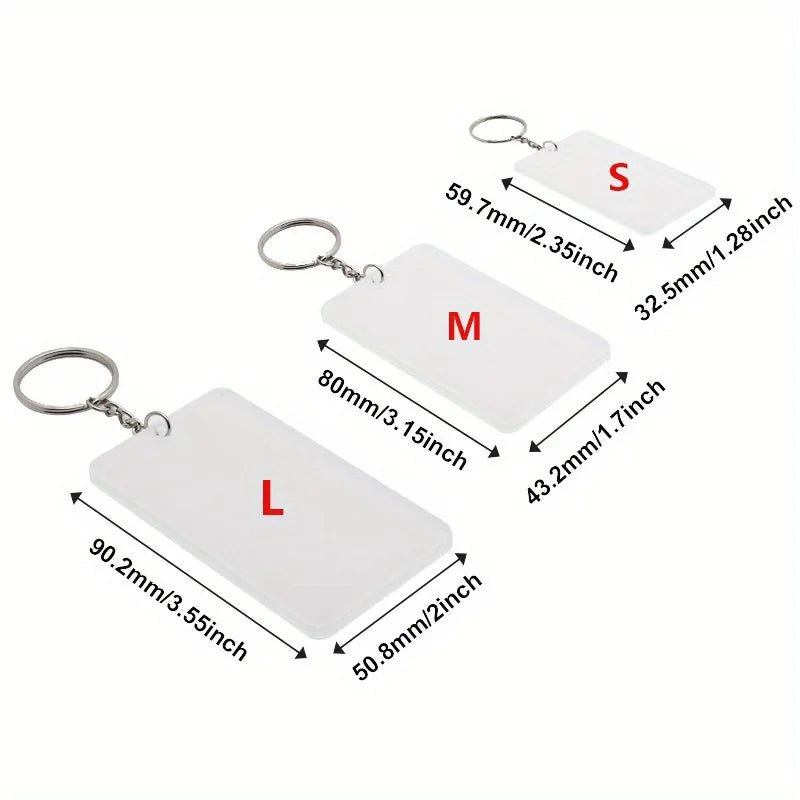 Personalized Photo Keychain with Heat Transfer Acrylic Design
