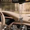 Crystal Angel & Cross Car Charm