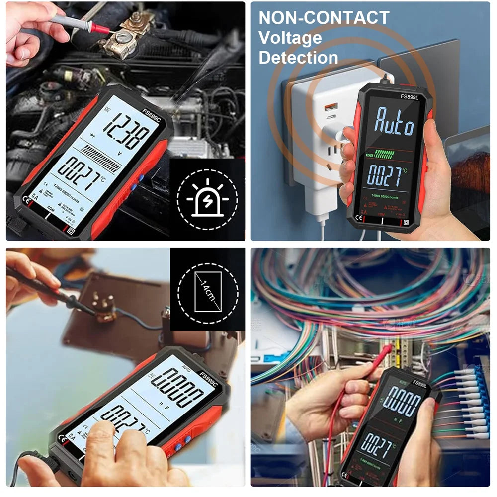 Smart True RMS Digital Multimeter with Large Display