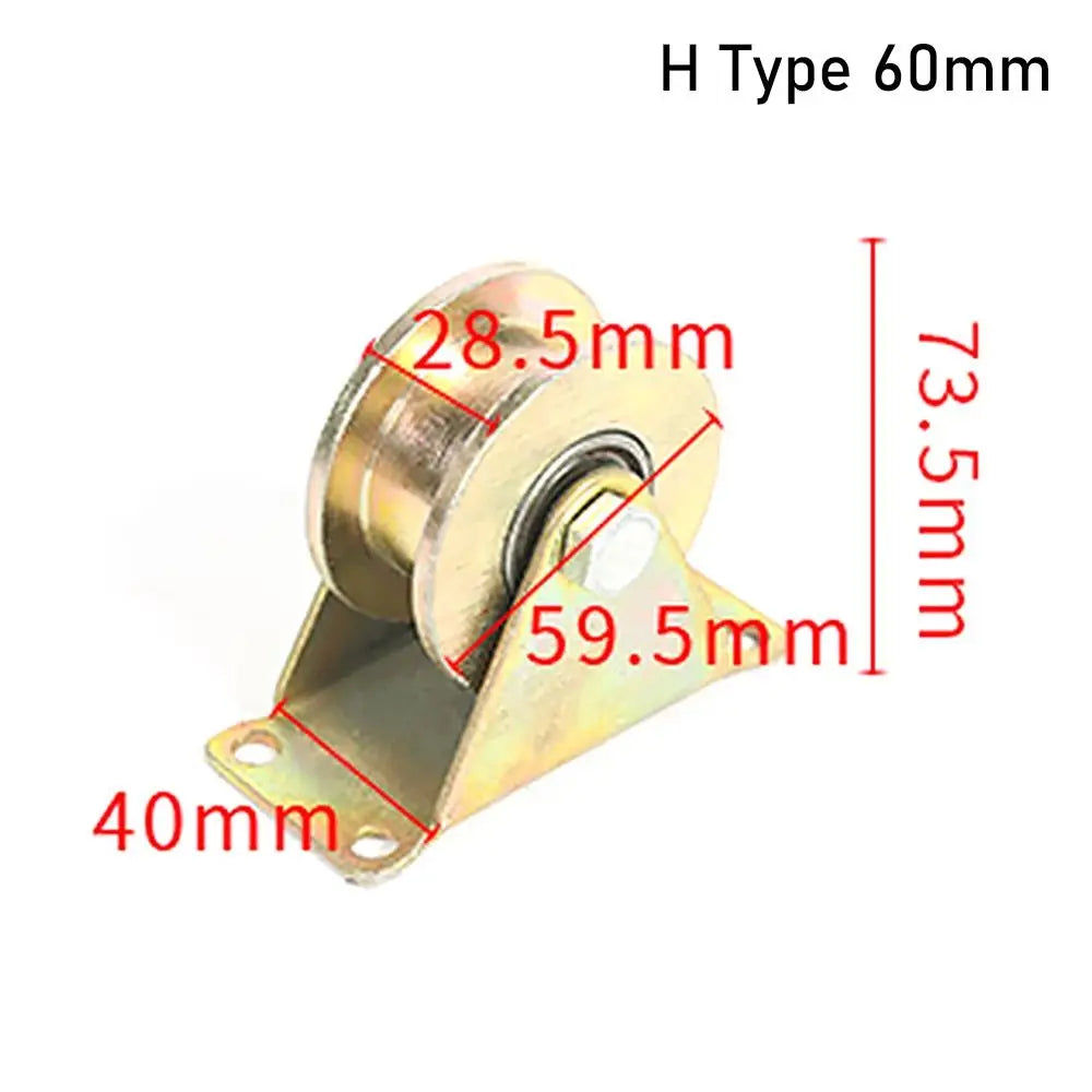 H Typ 60mm Edelstahl-Rollenführungen mit Maßen 28,5 mm, 40 mm und 59,5 mm