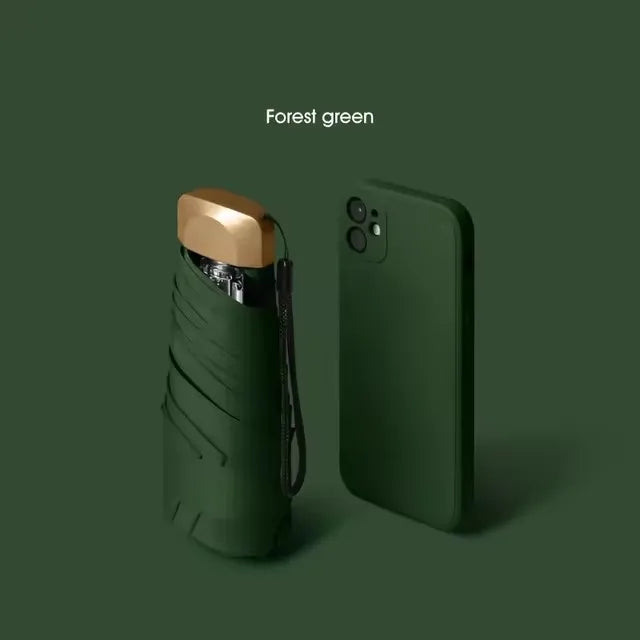 Compact UV-Protective Pocket Umbrella