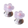 Floral Toilet Flush Button – Manicure-Friendly and Easy to Use