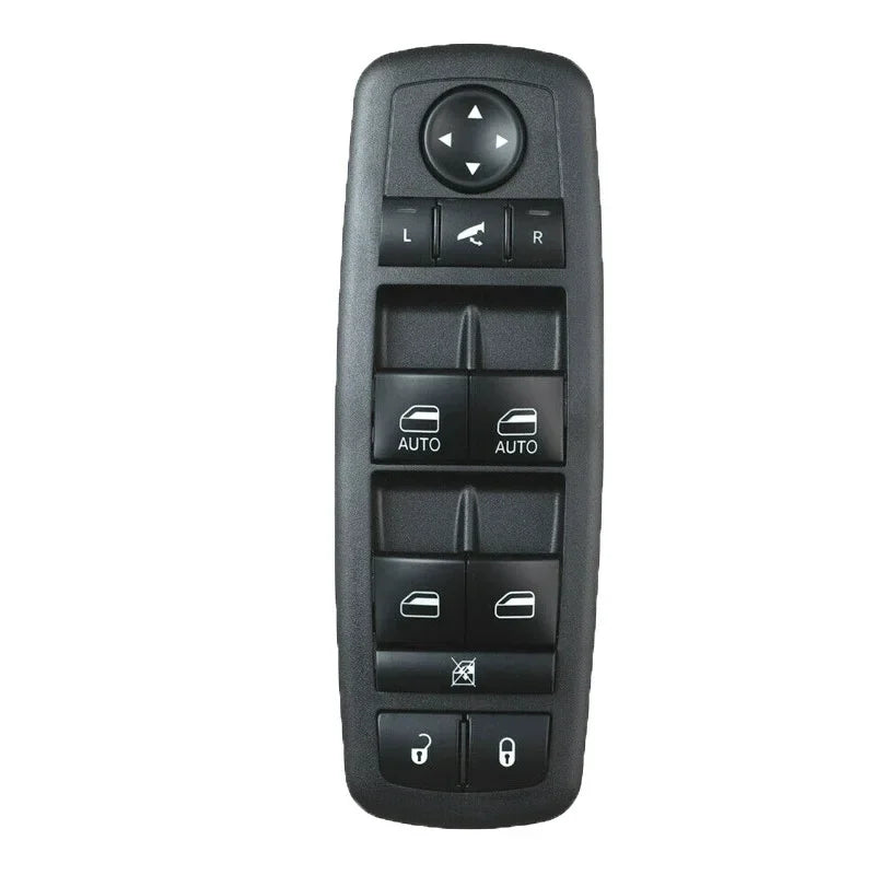 Black power window switch for Jeep Grand Cherokee, featuring buttons for operation and auto functions.