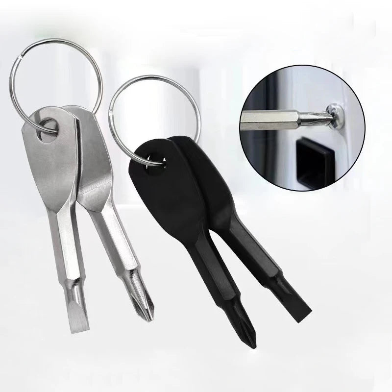 Mini Screwdriver Set with Keychain (2-Piece)