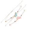 Butterfly Charm Friendship Bracelets (Set of 2)