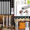 LED Flameless Taper Candles with Remote Control
