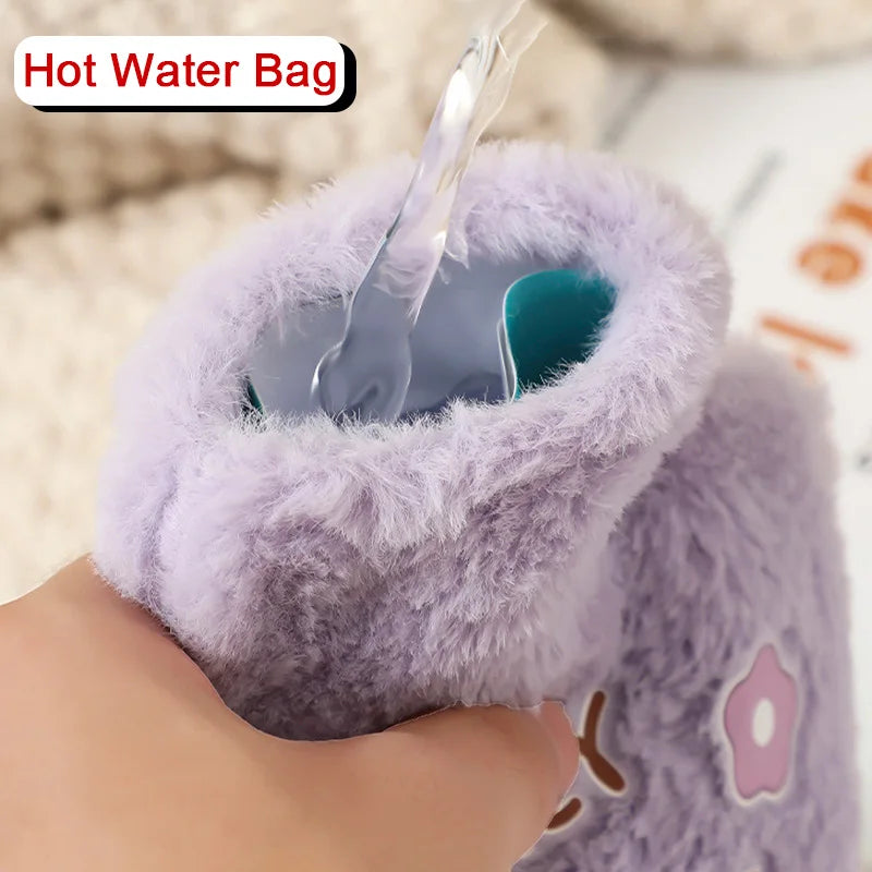Adorable Plush Hot Water Bottle with Cozy Animal Design