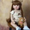 Lifelike Reborn Baby Girl Doll with Soft Silicone Body
