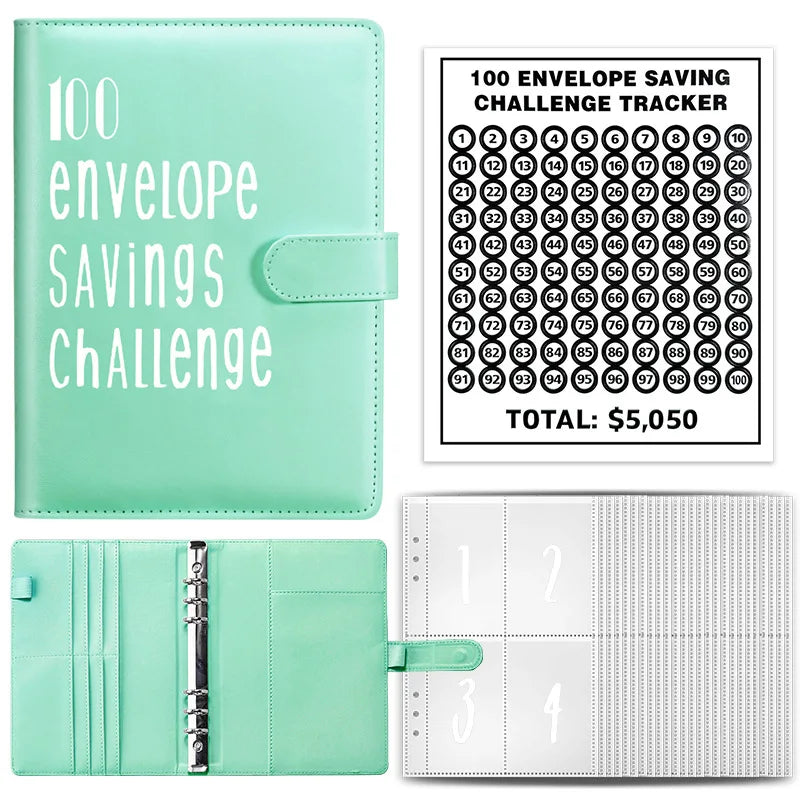 Budget Challenge Binder with Cash Envelopes