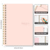 A5 Non-Dated Weekly Spiral Planner with Sticker Sheets