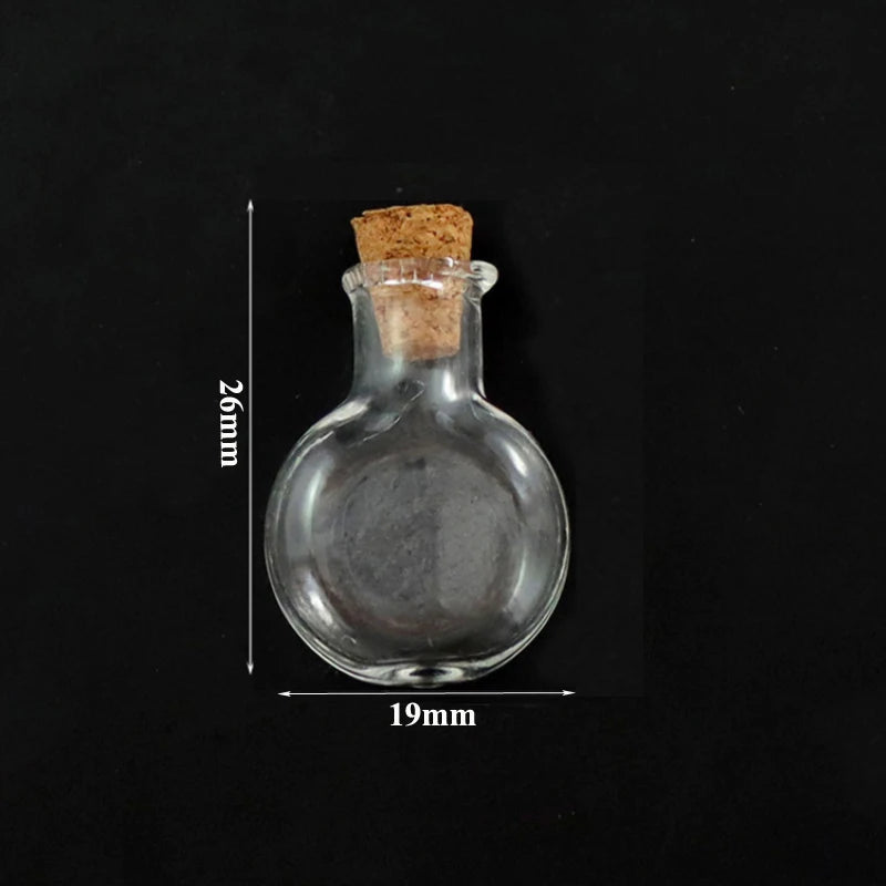 Mini Cork Stopper Glass Bottles for DIY Crafts & Decor