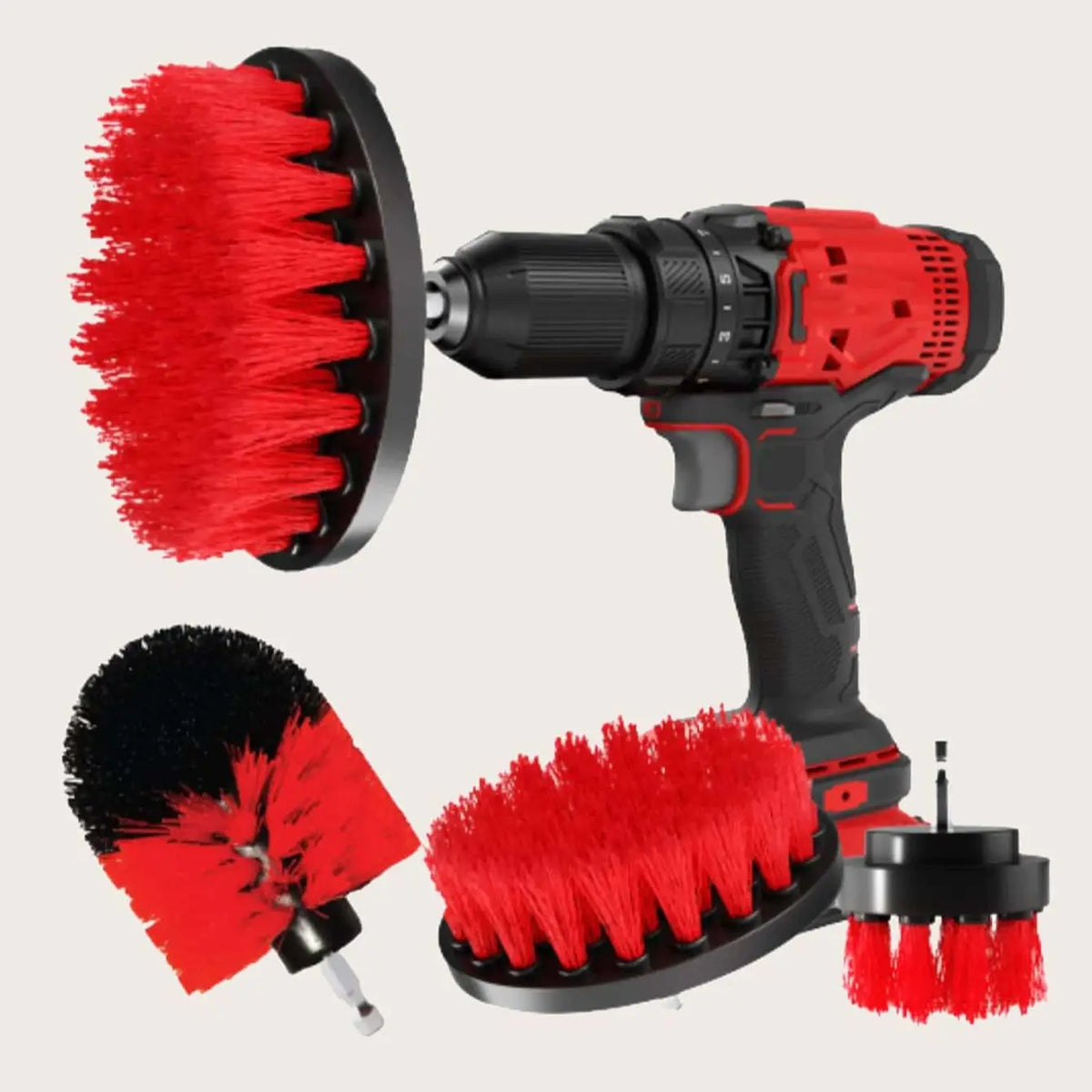 Rotary Drill Brush Cleaning Kit for Deep Scrubbing