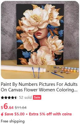 Adult Paint by Numbers Kit – African Women Portrait on Canvas
