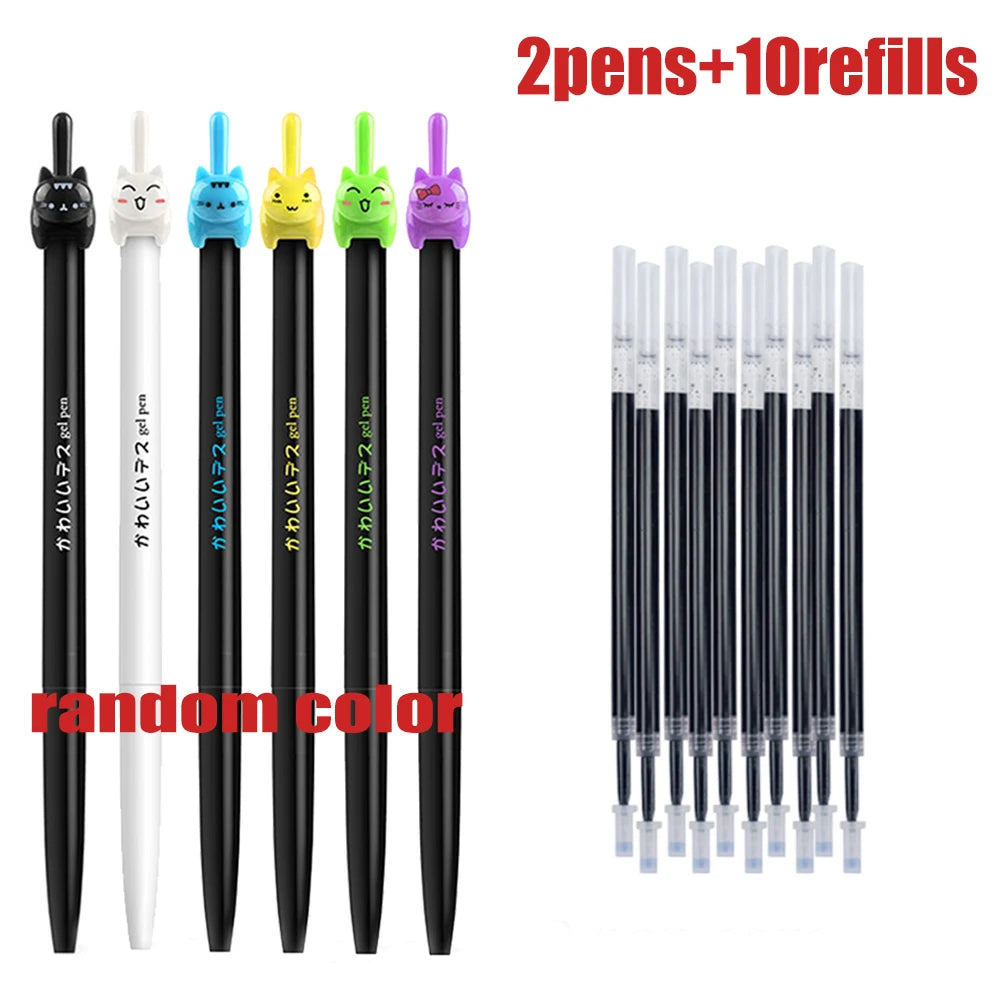Stylo à encre rétractable en forme de chat