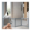 Modern Wooden Pet Gate with Sliding Door