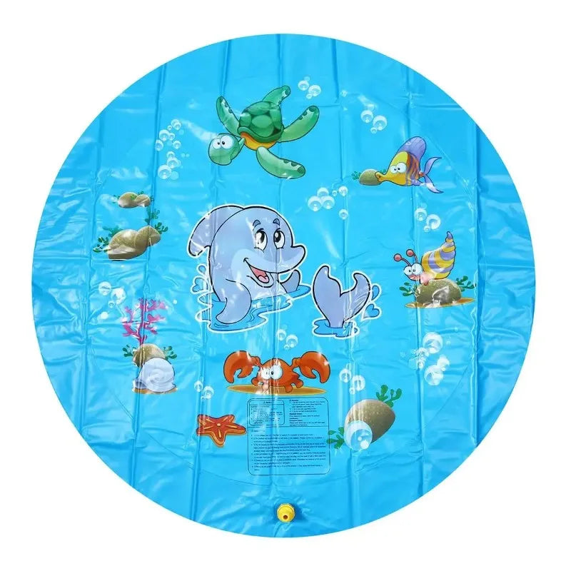 Inflatable Round Water Splash Mat for Kids