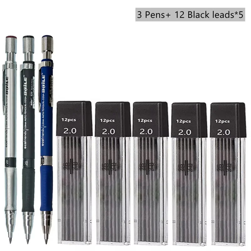 2.0 mm Mechanical Pencil Set with Refills