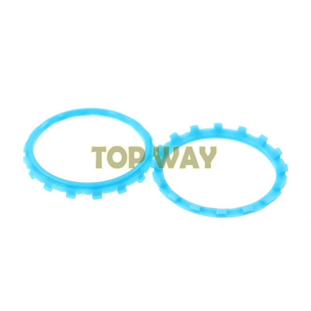 Blue plastic thumbstick rings for PS5 controller